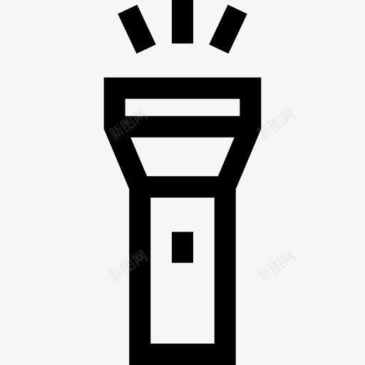 手电筒冒险19直线型图标svg_新图网 https://ixintu.com 冒险19 手电筒 直线型