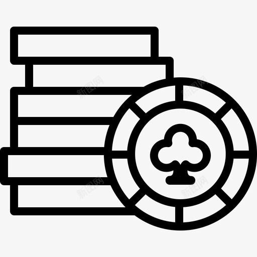 赌博赌场硬币图标svg_新图网 https://ixintu.com 硬币 赌博 赌场