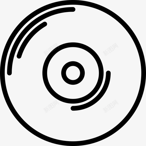 Dvd复古小工具2线性图标svg_新图网 https://ixintu.com Dvd 复古小工具2 线性