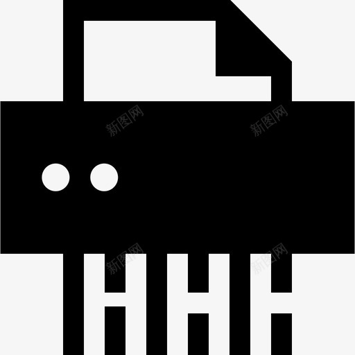 碎纸机网络犯罪3填充图标svg_新图网 https://ixintu.com 填充 碎纸机 网络犯罪3