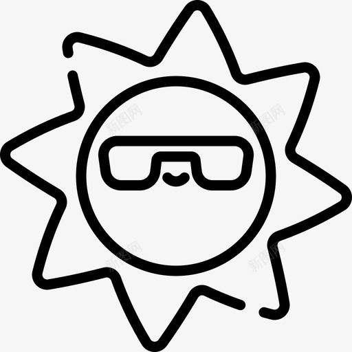 太阳夏季派对22直系图标svg_新图网 https://ixintu.com 夏季派对22 太阳 直系