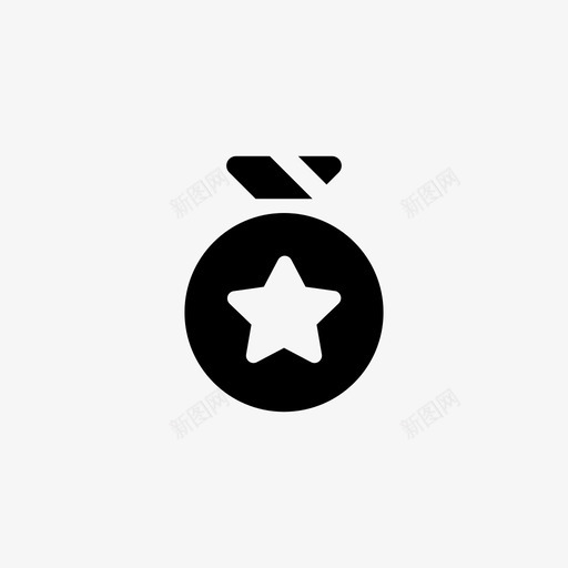 奖章奖励荣誉图标svg_新图网 https://ixintu.com 价格 基本的用户界面图标 奖励 奖章 胜利 荣誉