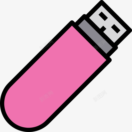 Pendrive信纸36线性颜色图标svg_新图网 https://ixintu.com Pendrive 信纸36 线性颜色