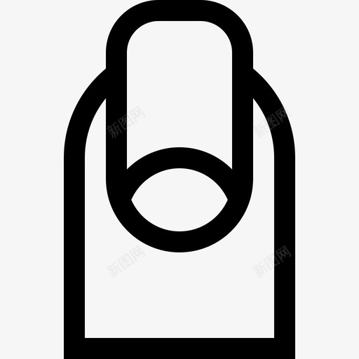 指甲化妆品9线状图标svg_新图网 https://ixintu.com 化妆品9 指甲 线状