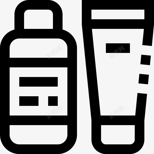 乳液美容美发直发图标svg_新图网 https://ixintu.com 乳液 直发 美容美发