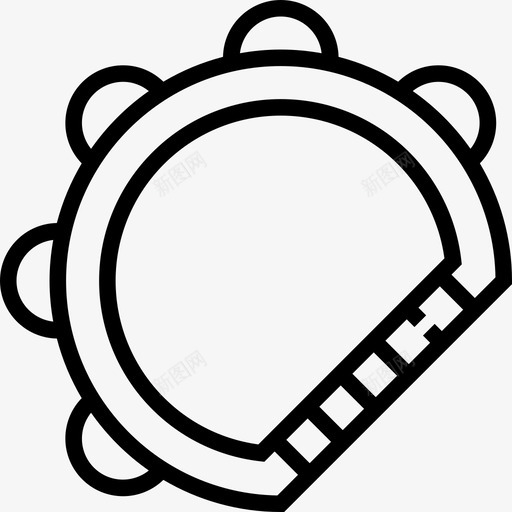 手鼓墨西哥5线形图标svg_新图网 https://ixintu.com 墨西哥5 手鼓 线形