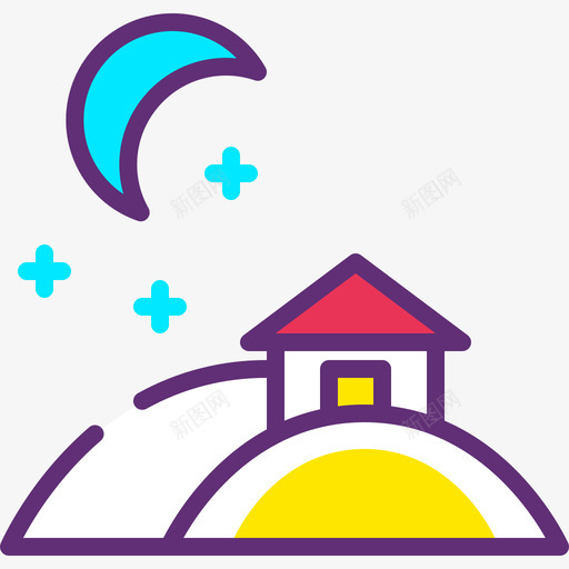 家风景44附魔图标svg_新图网 https://ixintu.com 家 附魔 风景44