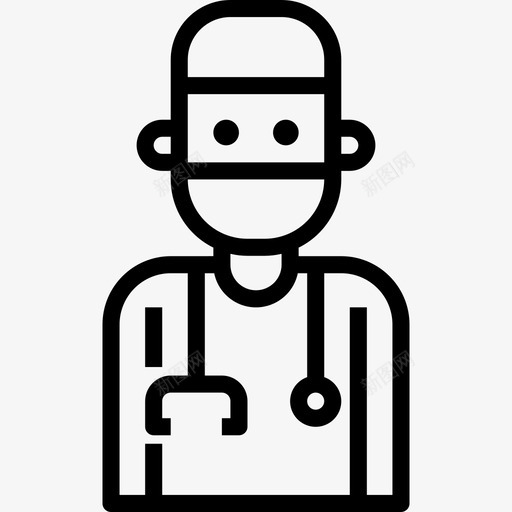 外科医生职业化身6直系图标svg_新图网 https://ixintu.com 外科医生 直系 职业化身6
