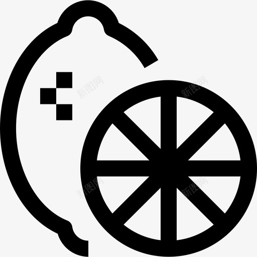 柠檬食物和饮料8线性图标svg_新图网 https://ixintu.com 柠檬 线性 食物和饮料8