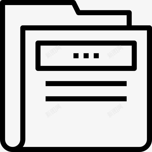 文件夹知识14线性图标svg_新图网 https://ixintu.com 文件夹 知识14 线性