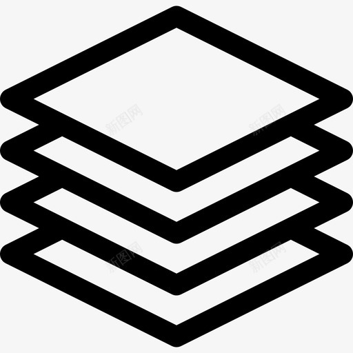层信息图元素6线性图标svg_新图网 https://ixintu.com 信息图元素6 层 线性