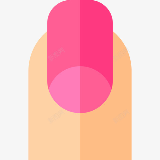 指甲化妆品7扁平图标svg_新图网 https://ixintu.com 化妆品7 扁平 指甲