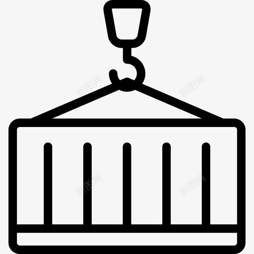 起重机商务80直线型图标svg_新图网 https://ixintu.com 商务80 直线型 起重机