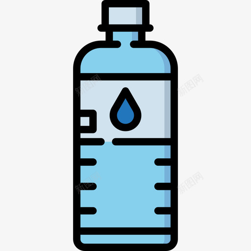 水瓶音乐节23线性颜色图标svg_新图网 https://ixintu.com 水瓶 线性颜色 音乐节23