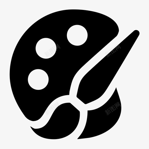 颜料盘svg_新图网 https://ixintu.com 颜料盘 恒丰 填充