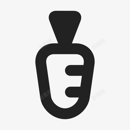 胡萝卜农场食品图标svg_新图网 https://ixintu.com 农场 市场 素食主义者 胡萝卜 蔬菜 食品