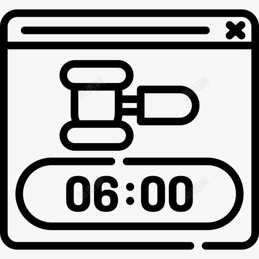 拍卖日历和日期8线性图标svg_新图网 https://ixintu.com 拍卖 日历和日期8 线性