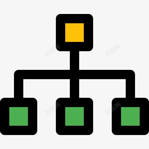 层次结构商业和金融32线性颜色图标svg_新图网 https://ixintu.com 商业和金融32 层次结构 线性颜色