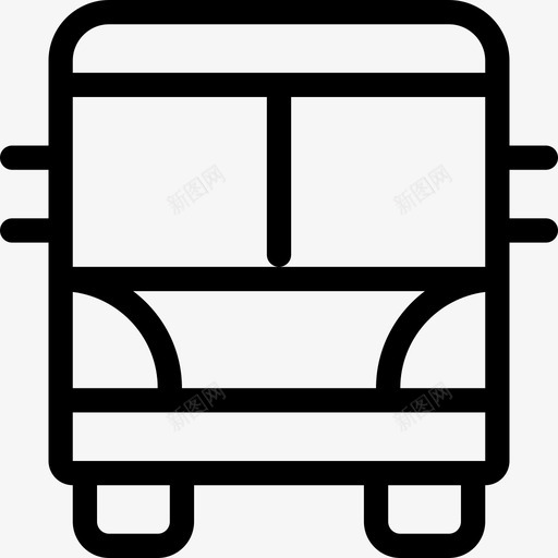 巴士地图和位置2直线图标svg_新图网 https://ixintu.com 地图和位置2 巴士 直线