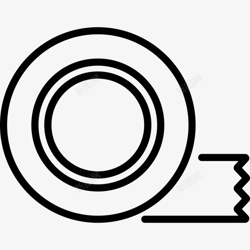 胶带diy工艺品6线性图标svg_新图网 https://ixintu.com diy工艺品6 线性 胶带
