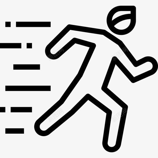 跑步男爱好4直系图标svg_新图网 https://ixintu.com 爱好4 直系 跑步男