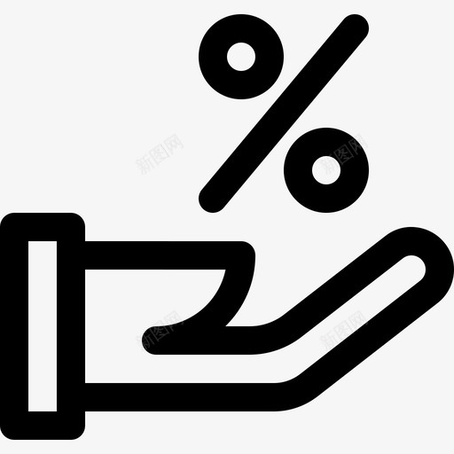 折扣购物56直线图标svg_新图网 https://ixintu.com 折扣 直线 购物56