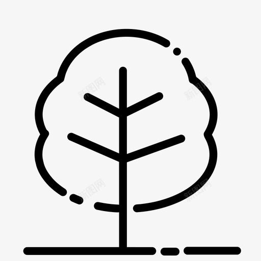 树森林自然图标svg_新图网 https://ixintu.com 一棵两棵树 树 树木 森林 植物 自然