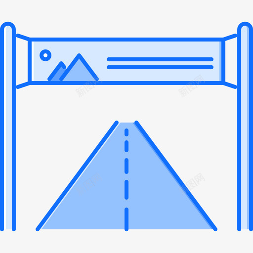 路标品牌3蓝色图标svg_新图网 https://ixintu.com 品牌3 蓝色 路标
