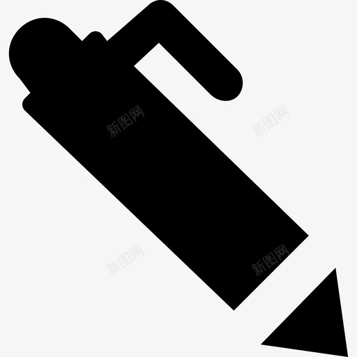 铅笔学校和教育2实心图标svg_新图网 https://ixintu.com 学校和教育2 实心 铅笔