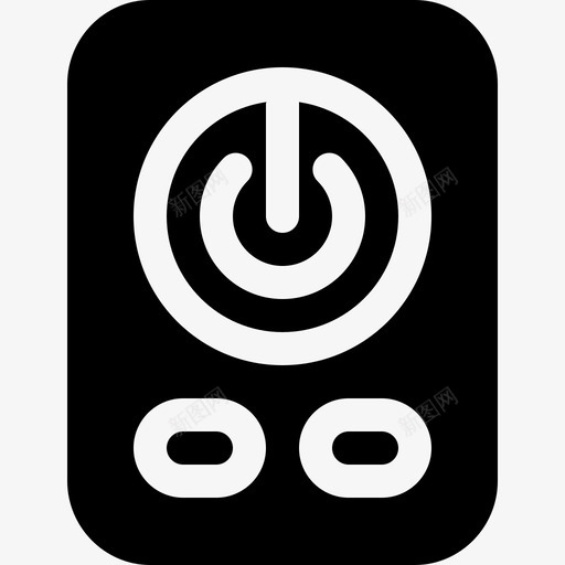 电源按钮可再生能源5填充图标svg_新图网 https://ixintu.com 可再生能源5 填充 电源按钮
