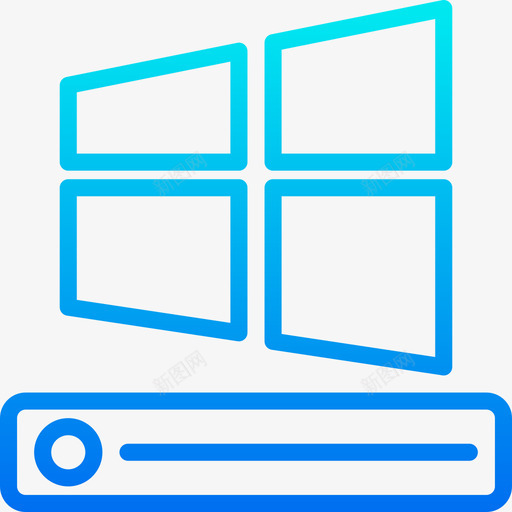 Windows操作系统计算机硬件2梯度图标svg_新图网 https://ixintu.com Windows操作系统 梯度 计算机硬件2