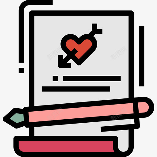 信结婚87线颜色图标svg_新图网 https://ixintu.com 信 线颜色 结婚87