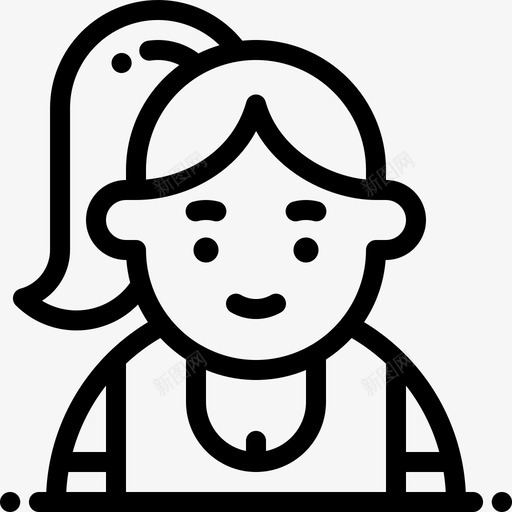 女孩阿凡达18直系图标svg_新图网 https://ixintu.com 女孩 直系 阿凡达18