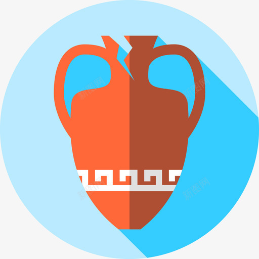 Amphora古希腊8平坦图标svg_新图网 https://ixintu.com Amphora 古希腊8 平坦