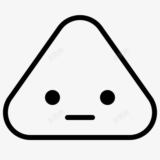 鬼脸表情脸图标svg_新图网 https://ixintu.com 三角形 三角形轮廓表情 脸 表情 鬼脸