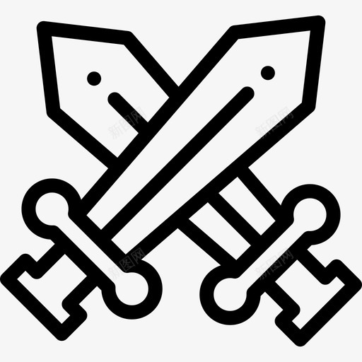 剑虚拟现实35直线图标svg_新图网 https://ixintu.com 剑 直线 虚拟现实35
