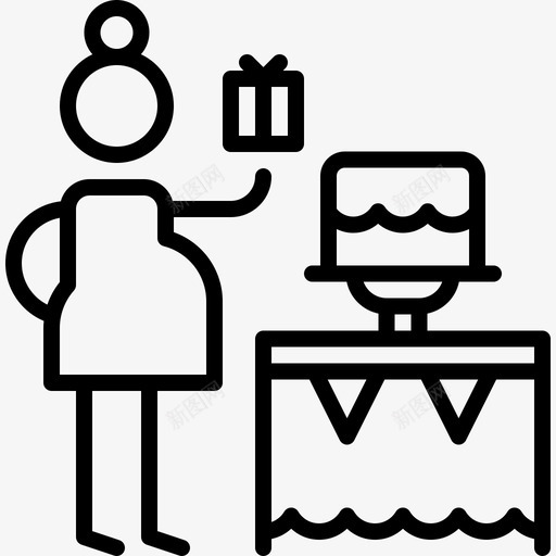 婴儿淋浴派对和庆祝活动8直系图标svg_新图网 https://ixintu.com 婴儿淋浴 派对和庆祝活动8 直系