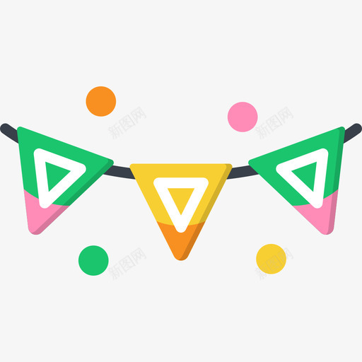 花环夏季派对5公寓图标svg_新图网 https://ixintu.com 公寓 夏季派对5 花环