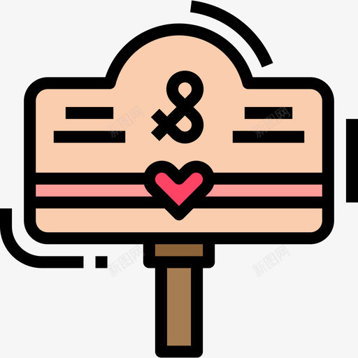 标牌87号婚礼线形颜色图标svg_新图网 https://ixintu.com 87号婚礼 标牌 线形颜色