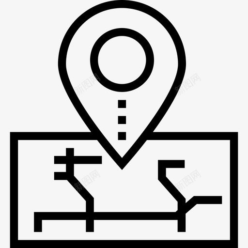 位置全球物流8直线图标svg_新图网 https://ixintu.com 位置 全球物流8 直线