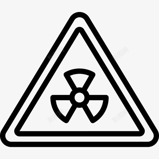 放射性健康和安全5线性图标svg_新图网 https://ixintu.com 健康和安全5 放射性 线性