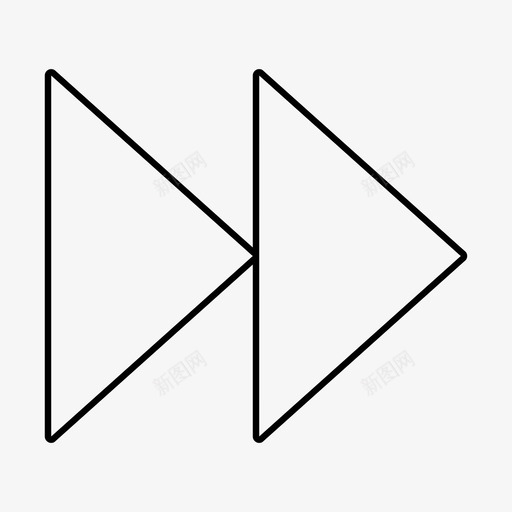 快进传球媒体控制图标svg_新图网 https://ixintu.com 传球 媒体控制 快进