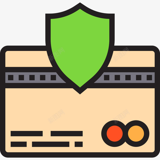 信用卡购物和电子商务2线性颜色图标svg_新图网 https://ixintu.com 信用卡 线性颜色 购物和电子商务2