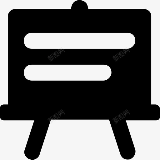 黑板学校和教育2实心图标svg_新图网 https://ixintu.com 学校和教育2 实心 黑板