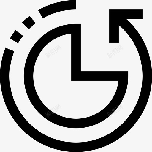 饼图统计图和图表线性图标svg_新图网 https://ixintu.com 线性 统计图和图表 饼图