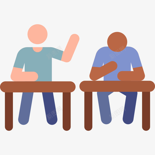 学生们回到学校的象形图颜色图标svg_新图网 https://ixintu.com 回到学校的象形图 学生们 颜色