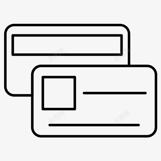 信用卡银行卡钱图标svg_新图网 https://ixintu.com 信用卡 钱 银行卡