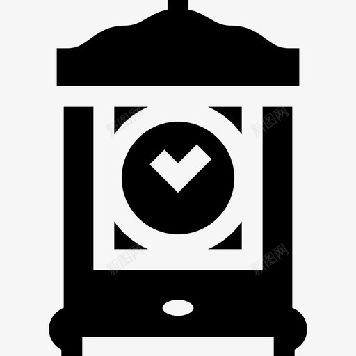 时钟复古装饰9填充图标svg_新图网 https://ixintu.com 填充 复古装饰9 时钟