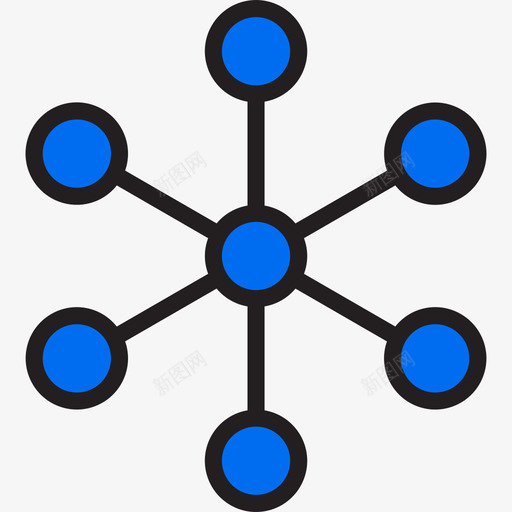 网络通讯网络线颜色图标svg_新图网 https://ixintu.com 线颜色 网络 通讯网络