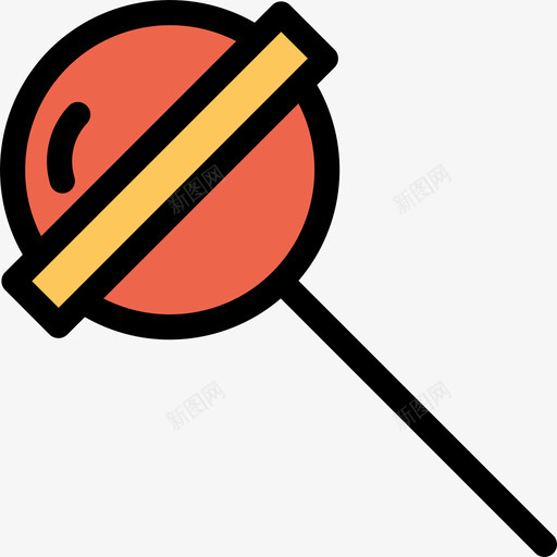 棒棒糖面包房43线性颜色图标svg_新图网 https://ixintu.com 棒棒糖 线性颜色 面包房43